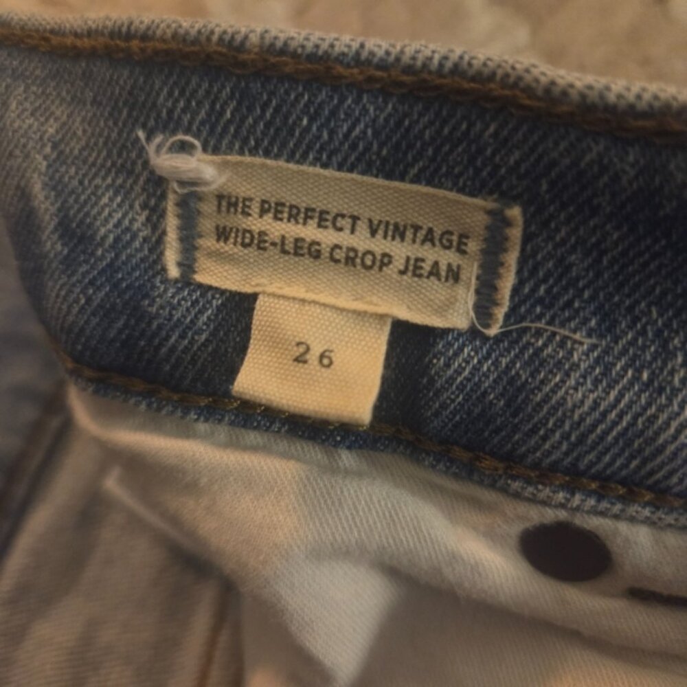 NWOT The Perfect Vintage Wide-Leg Crop Jean - Picture 6 of 6